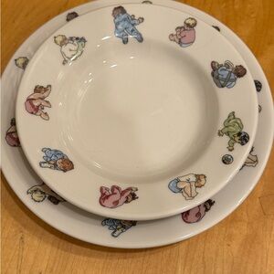 Nicole Miller Children's Themed Ceramic Plate Set